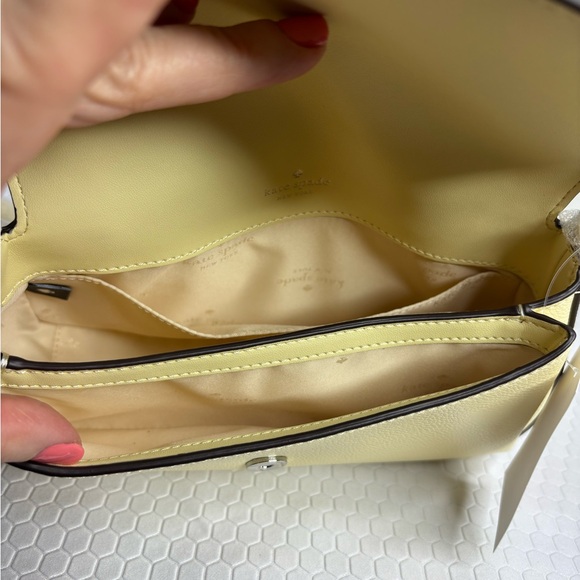 Kate Spade Yellow Floral Appliqué Leather Crossbody NWT - Picture 9 of 10